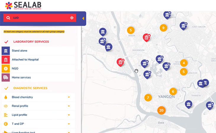 Lab mapping and e-learning in progress in Myanmar