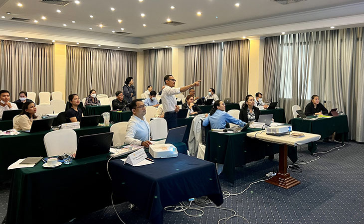 Validation of in-service training materials in Cambodia